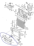 Jaluzea radiator Vw Touareg motor 3,0 TDI (poz.11)