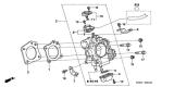 Senzor clapeta acceleratie motor 2,0  Honda (poz.10)