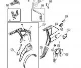 Carenaj aripa spate Jeep Compass/Patriot (poz.19)