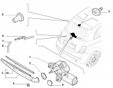 Mecanism stergator spate Fiat 500