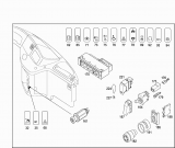 Tastatura cutie viteze automatica Mercedes Turismo 15 RHD (poz.170)