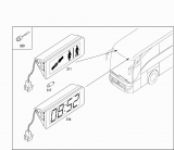 Senzor tempertaura exterioara Mercedes Tourismo 15 RHD (poz.320)