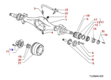 Butuc cu rulment punte spate Nissan Cabstar E 4,5t (poz.11)