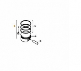 Pston complet STD motor 2,4TD Volvo