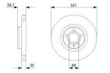 Disc frana fata Audi A6/4F2 (321 mm)