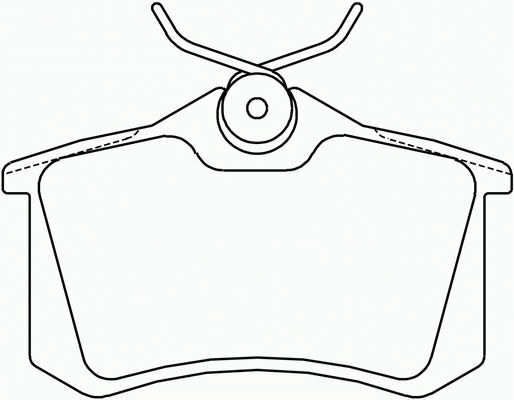 Placute frana punte spate Peugeot 307
