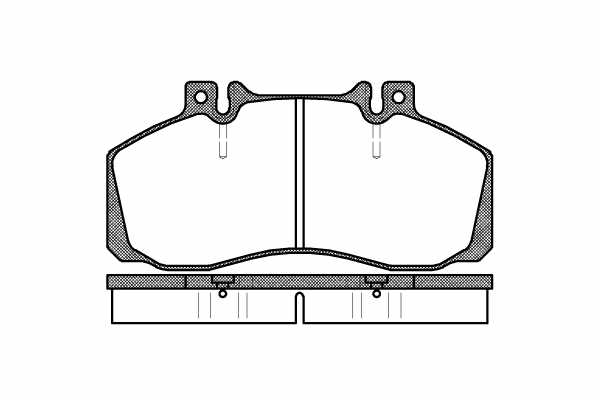 Placute frana punte fata/spate Mercedes Vario