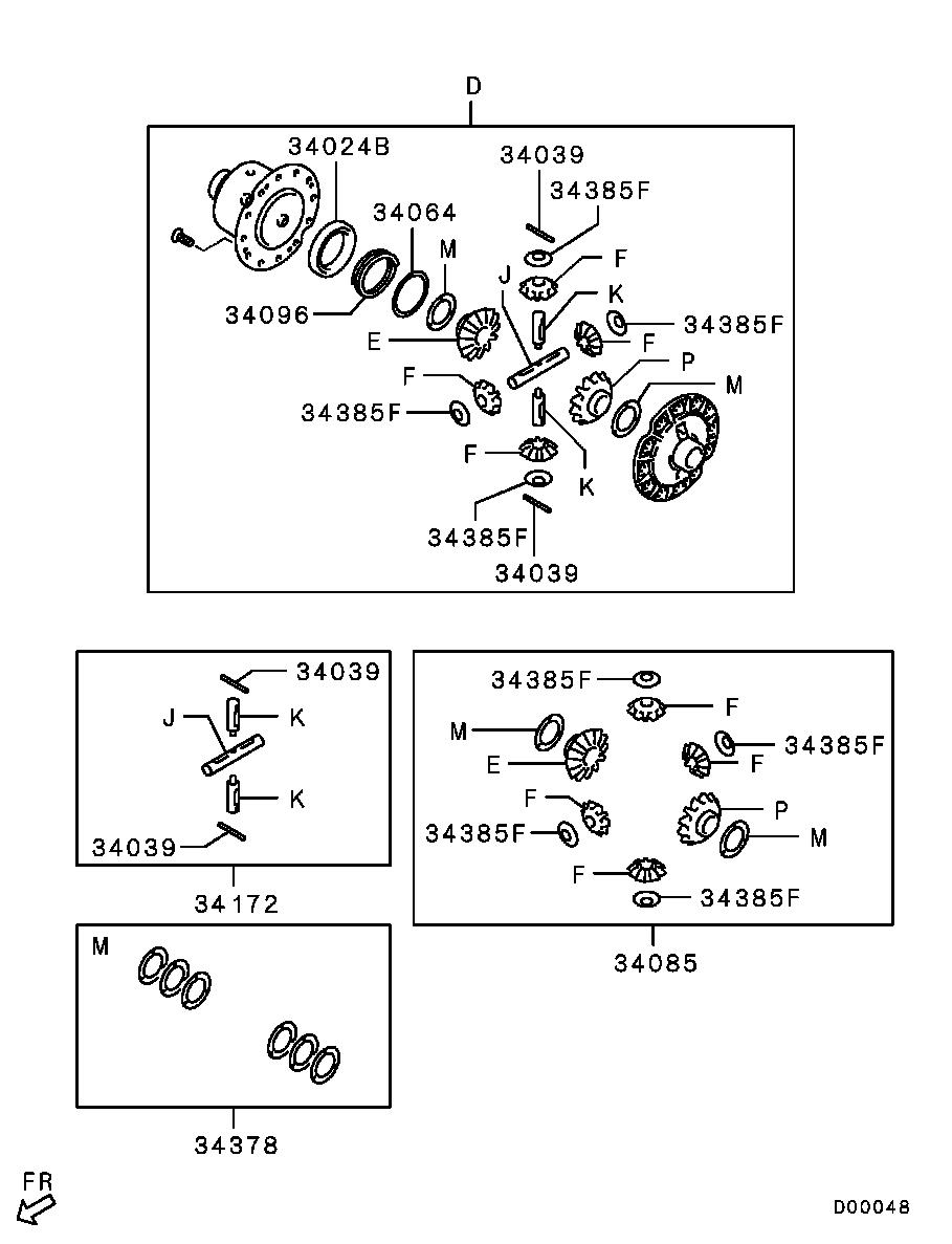Bolt pinoane satelit grup punte spate Mitsubishi Pajero IV (poz.34172)
