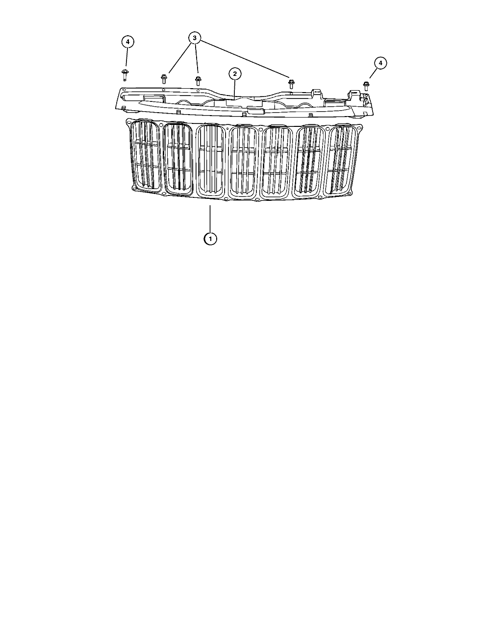 Grila radiator fata Jeep Compass