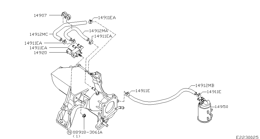 Electrovalva Nissan 1,8 benzina (poz.14920)