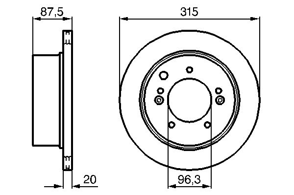 Disc frana spate punte spate Kia Sorento I