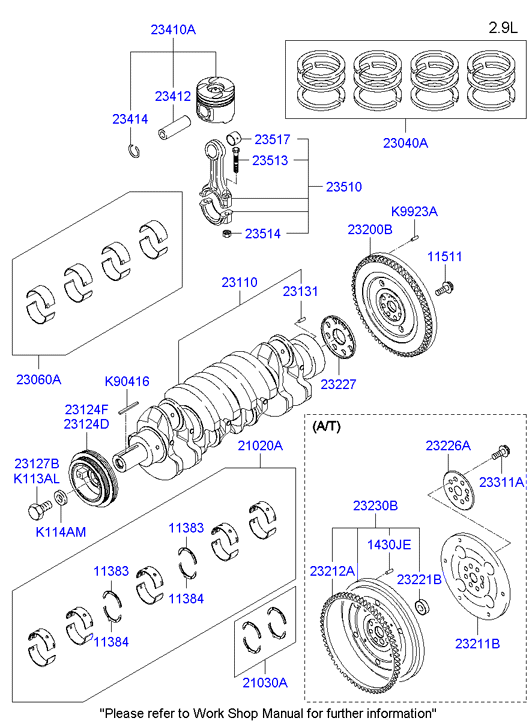 Set segmenti STD motor 2.9 CDRi Hyundai (set pe toate pistoanele)