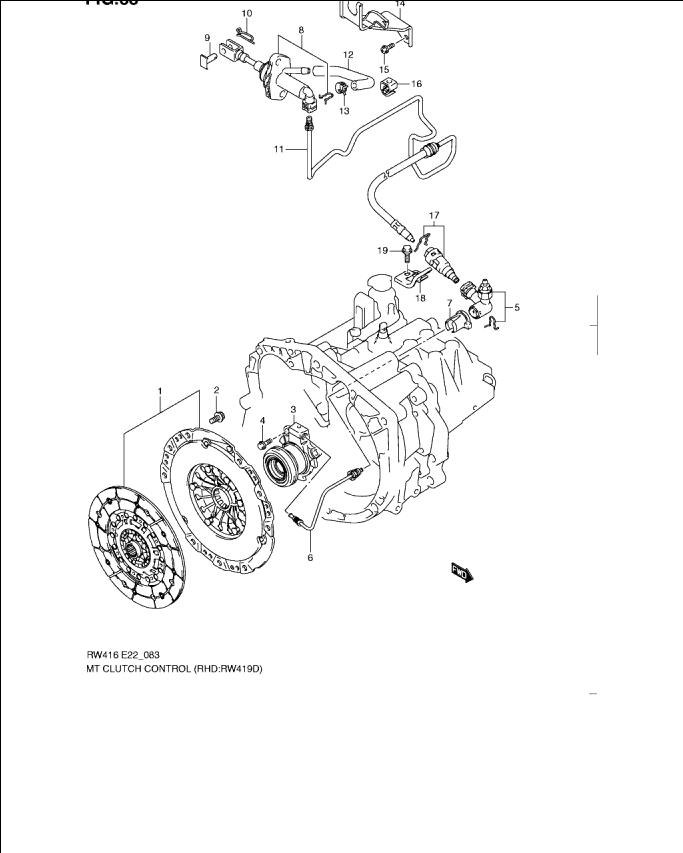 Cilindru ambreiaj (amortizor ulei) Suzuki SX4 (poz.17)