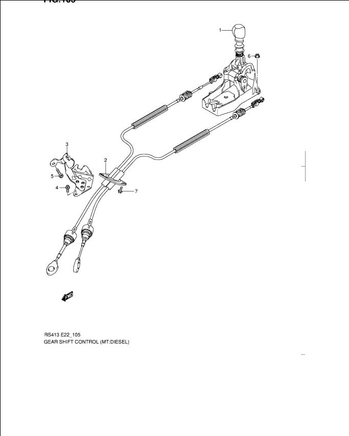 Timonerie (cabluri) cutie viteze Suzuki Swift motor 1,3 DDiS