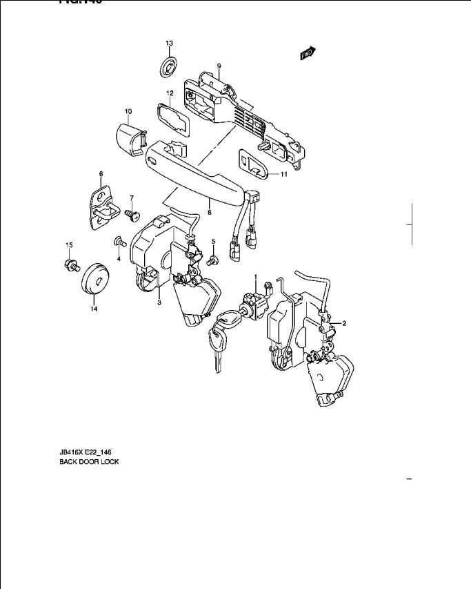 Broasca usa spate Suzuki Grand Vitara II (poz.2)