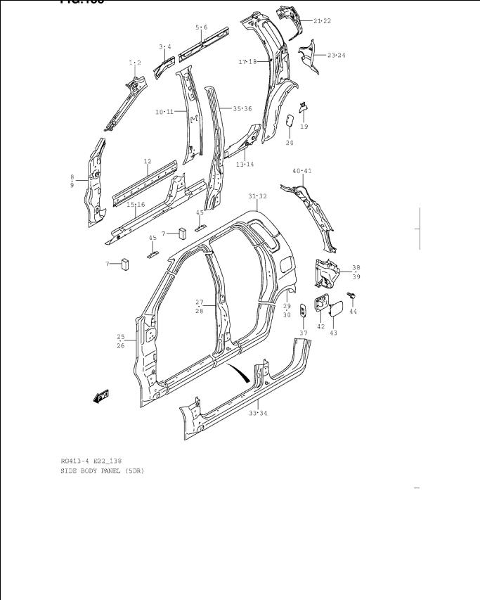 Aripa spate Suzuki Ignis II (4 usi poz.29)
