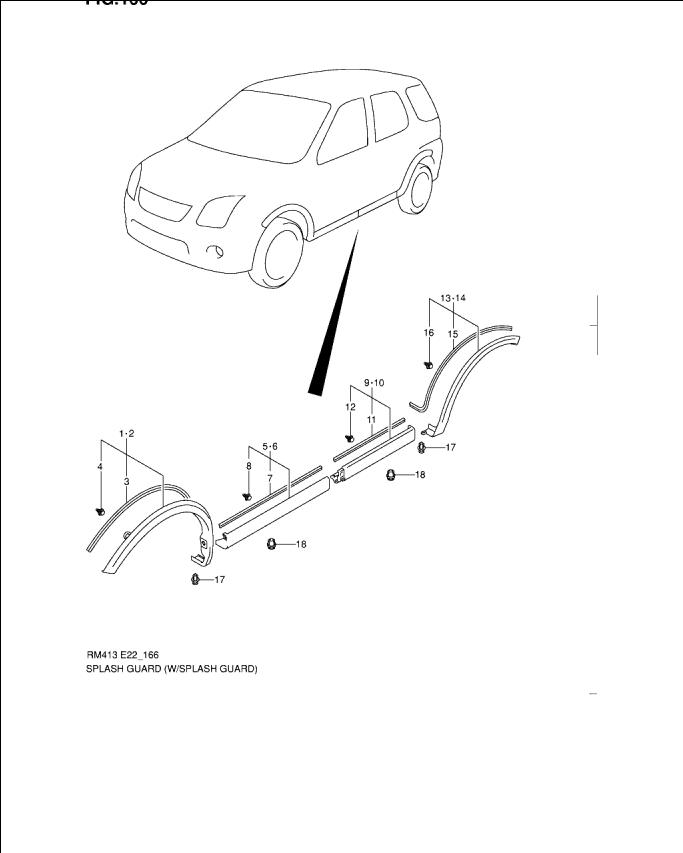 Ornament inferior prag fata sprea fata  Suzuki Ignis II (poz.5)