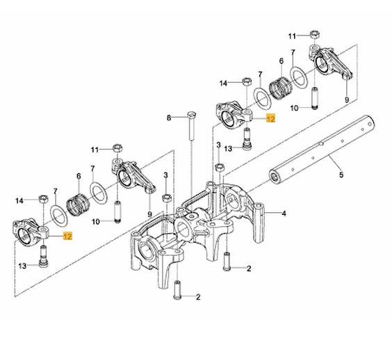 Culbutor admisie/evacuare motor Man 6.9TD/4.6TD  