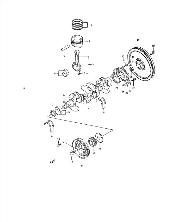 Volanta rigida motor 1,3 Suzuki Samurai