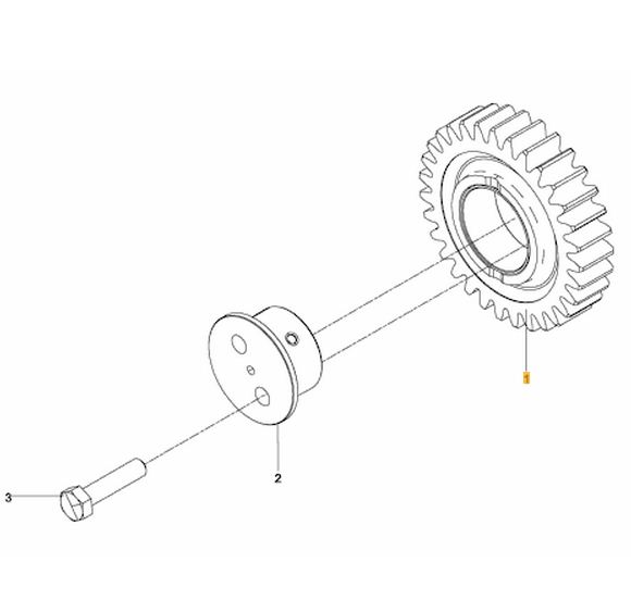 Pinion intermediar distributie motor Man 4.6TD dupa 2005