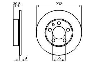 Disc frana spate Golf IV (toate modelele)