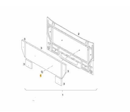 Clapa motor spate autobuz man City Lion A21 (poz.2)