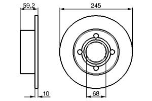 Disc frana spate 