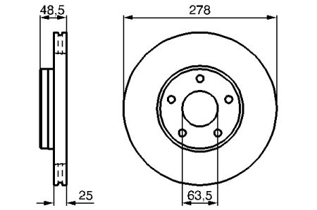 Disc frana spate Focus