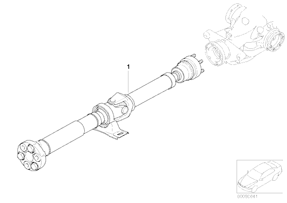 Cardan complet E 60 (CV manuala+automatica)