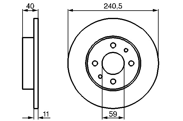 Disc frana spate Punto II