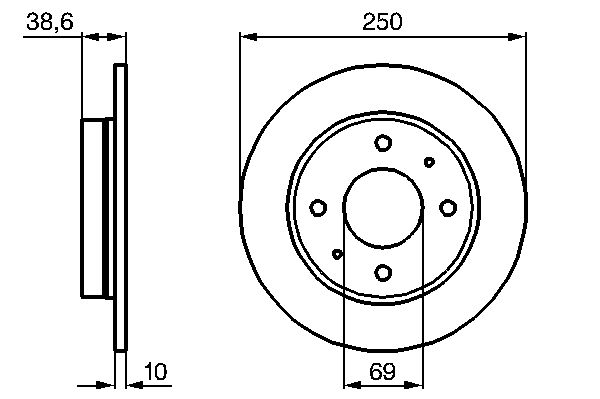 Disc frana spate Colt VI