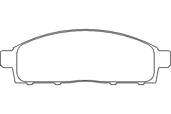 Placute frana fata Mitsubishi L 200