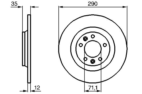 Disc frana spate stanga/dreapta
