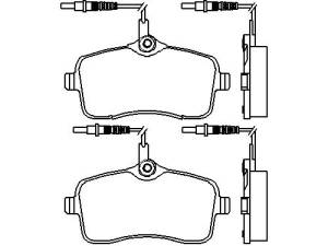 Placute frana fata Peugeot 407