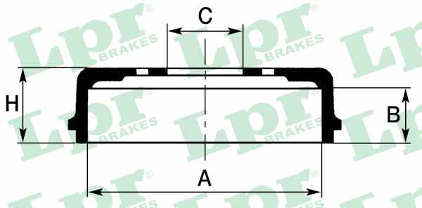 Tambur frana spate G Class