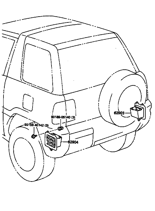 Priza aer spate Rav 4 I (poz.62904)