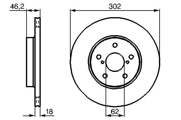 Disc frana fata Rav 4 I
