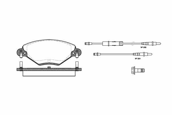 Placute frana fata C5