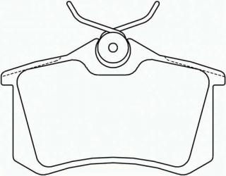 Placute frana punte spate Peugeot 307