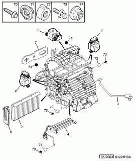 Motoreductor climatizare Citroen C 5 (poz.2)
