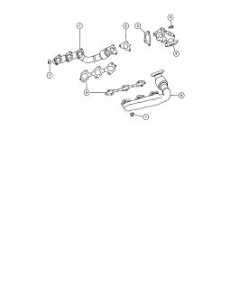 Garnitura evacuare motor 3.0 CRD