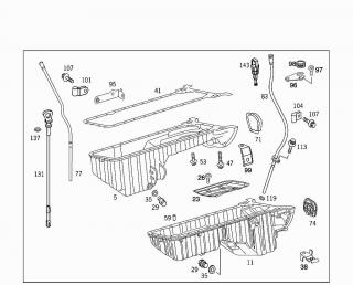 Baie ulei motor Mercedes 2,7 CDI