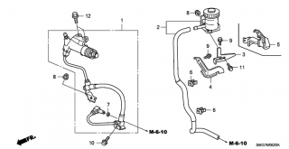 Cilindru receptor ambreiaj Honda Civic (poz.1)
