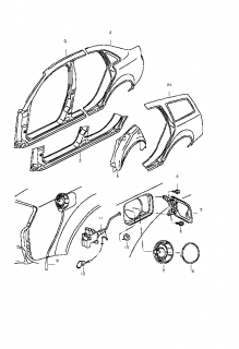 Aripa spate Audi A4 Sedan (8E2,B6) (poz.2A)