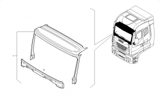 Panou reparatie parbriz Iveco Stralis (poz.1)
