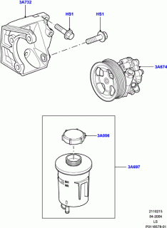 Pompa servodirectie LR Discovery III