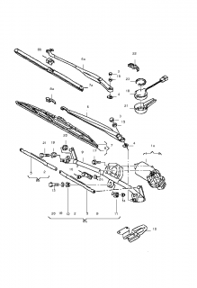 Kit reparatie mecanism stergatori fata Vw Passat 3B3 (poz,5)