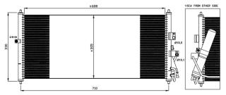 Radiator clima Nissan Almera II cu uscator