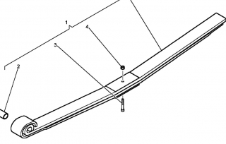 Arc lamelar punte spate Renault Midlum 7,5 to (2 foi)