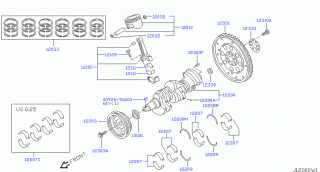 Piston complet motor 3,5 V6 Nissan Murano